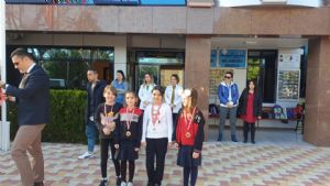 Artistik Cimnastik alanında Dereceye Giren Öğrencilerimize Ödülleri Verildi.
